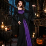 Women Classic Witch Costume Set Long Sleeve FloorLength 5 | PricZone Women Classic Witch Costume Set Long Sleeve FloorLength 5 | PricZone