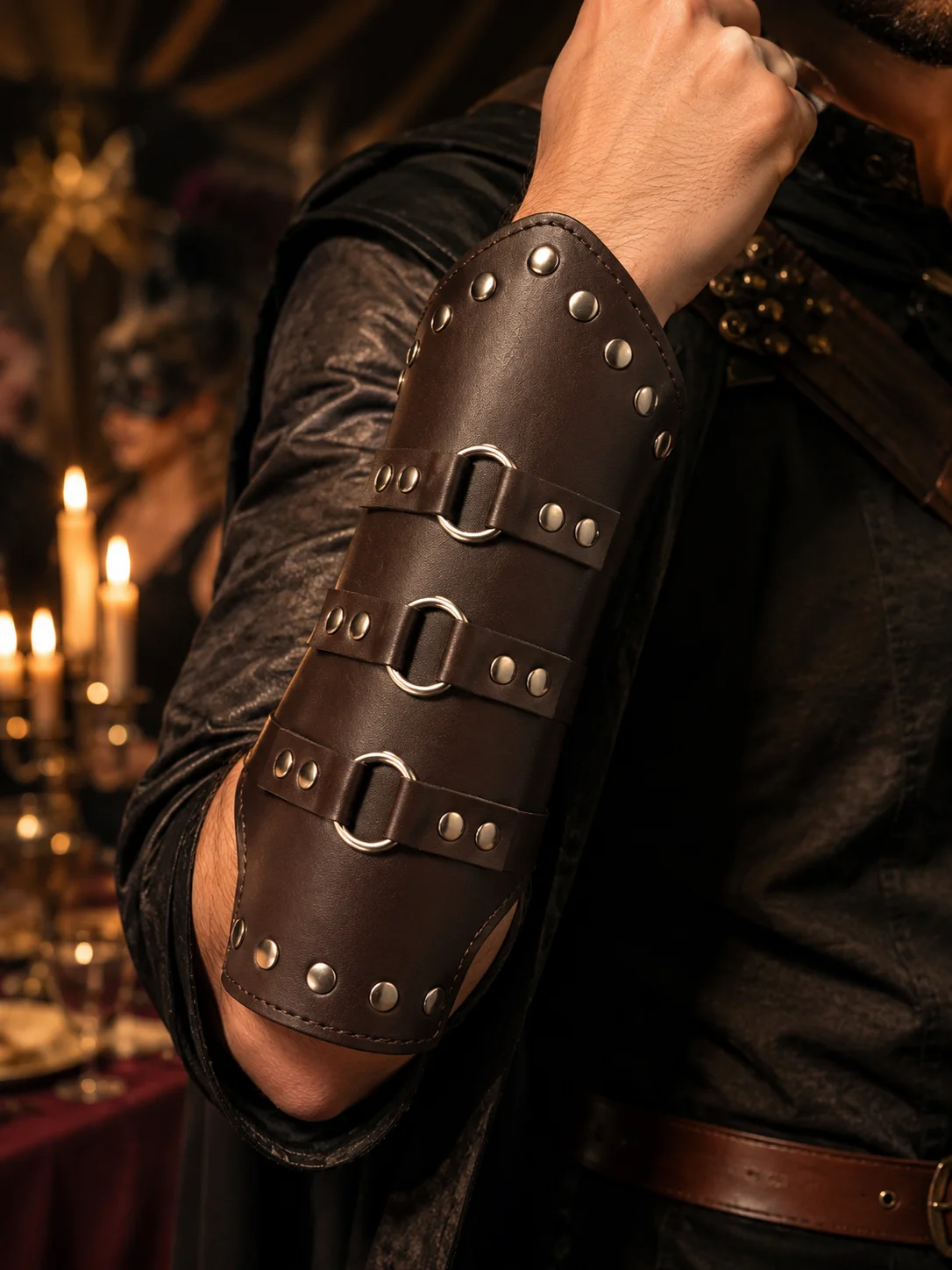 Halloween Cosplay Props Unisex Adult Faux Leather Bracers 3 | PricZone Halloween Cosplay Props Unisex Adult Faux Leather Bracers 3 | PricZone