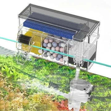 Aquarium Wall Filter Circulation Waterfall Fish Tank 1