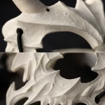 Gothic BoneTextured Horned Beast Skull Mask Set Props 5 | PricZone