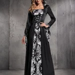 Halloween Women Medieval Witch Cosplay Dress Hooded Long 1 | PricZone Halloween Women Medieval Witch Cosplay Dress Hooded Long 1 | PricZone