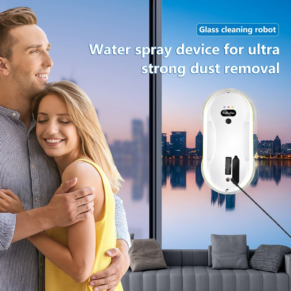 Household Window Automatic Water Spray Cleaning Robot 8