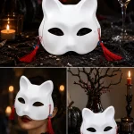 Unpainted Blank Cat Face Mask Kit Unisex Adult OneSize 3 | PricZone Unpainted Blank Cat Face Mask Kit Unisex Adult OneSize 3 | PricZone