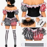 Womens Halloween Evil Clown Costume Sexy Circus Cosplay 6 | PricZone Womens Halloween Evil Clown Costume Sexy Circus Cosplay 6 | PricZone