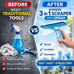 3In1 Spray Glass Wiper Silicone Squeegee Window Cleaning 8 | PricZone 3 In 1 Spray Glass Wiper Silicone Squeegee Window Cleaning 8 | PricZone