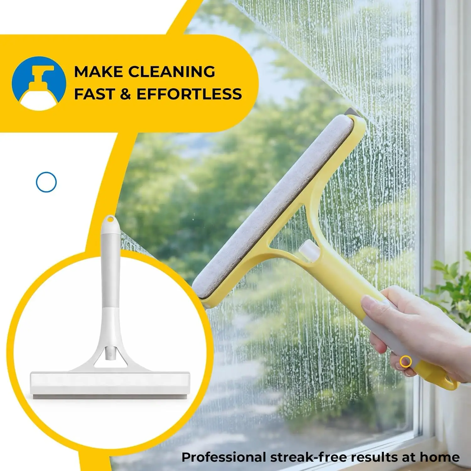 3In1 Spray Glass Wiper Silicone Squeegee Window Cleaning 4 | PricZone 3 In 1 Spray Glass Wiper Silicone Squeegee Window Cleaning 4 | PricZone