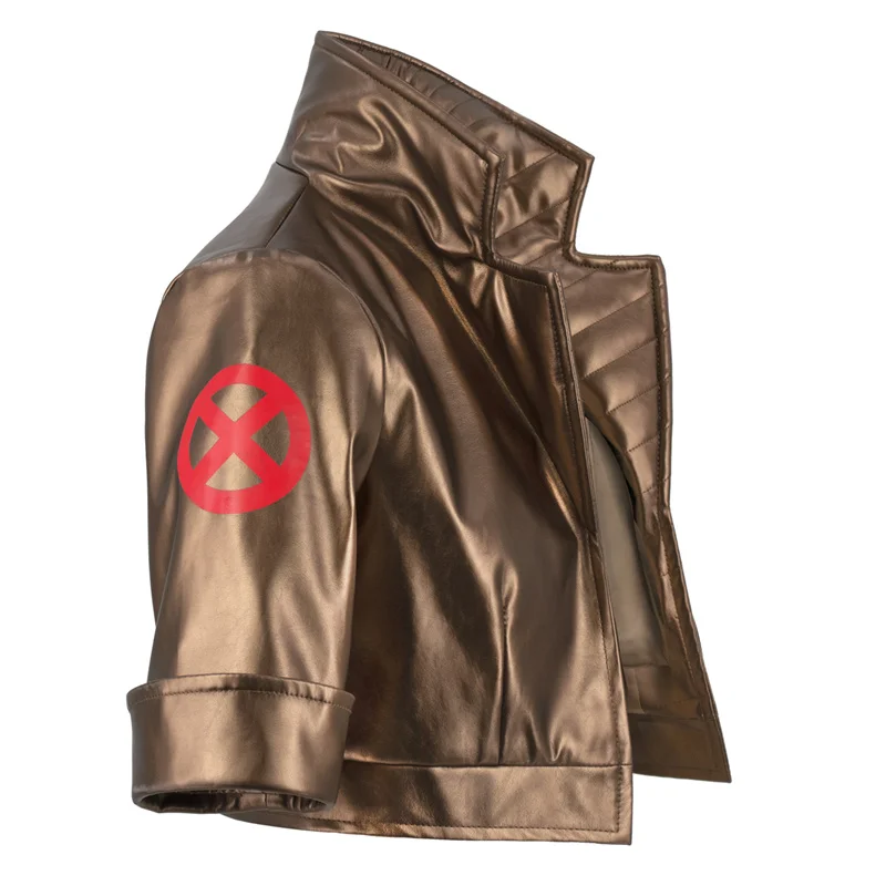 Wenam Women Hero Cosplay Jacket High Waist PU Leather Coat 11