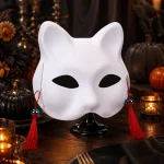 Unpainted Blank Cat Face Mask Kit Unisex Adult OneSize 2 | PricZone Unpainted Blank Cat Face Mask Kit Unisex Adult OneSize 2 | PricZone