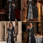 Halloween Women Medieval Witch Cosplay Dress Hooded Long 5 | PricZone Halloween Women Medieval Witch Cosplay Dress Hooded Long 5 | PricZone