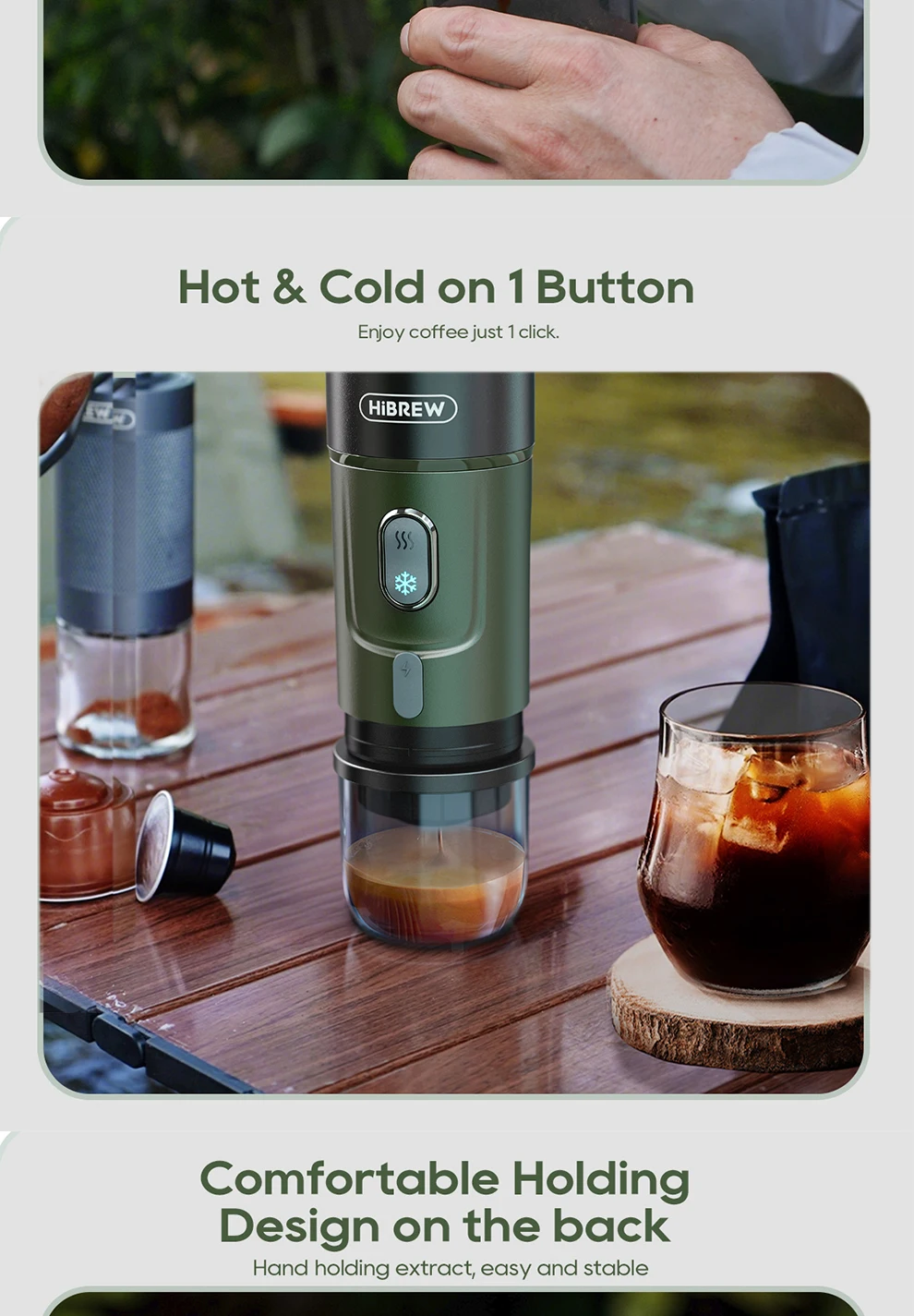 Hibrew Wireless Electric Espresso Coffee Machine for Car 16