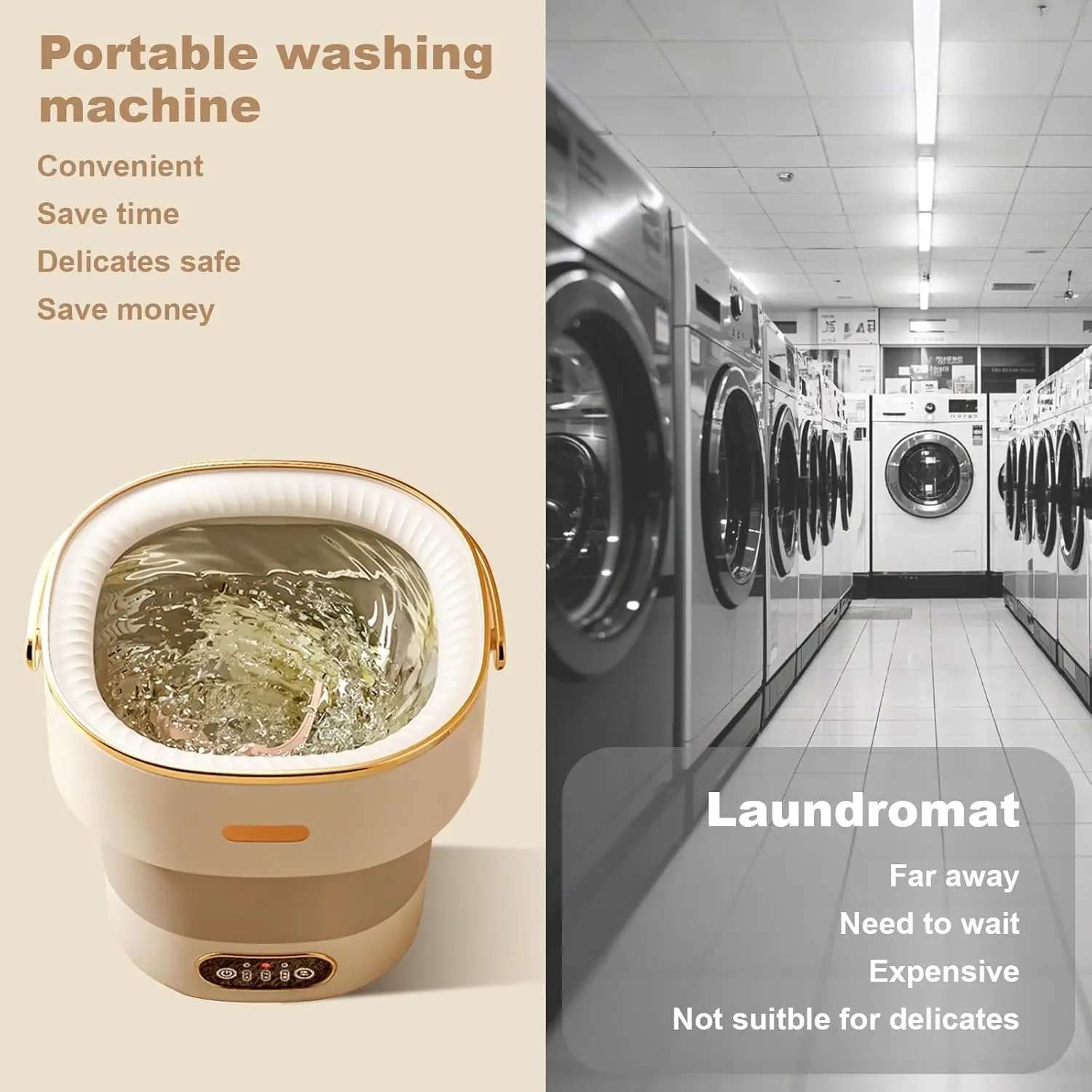 13L Washing Machine for Underwear Socks Foldable Washer 20
