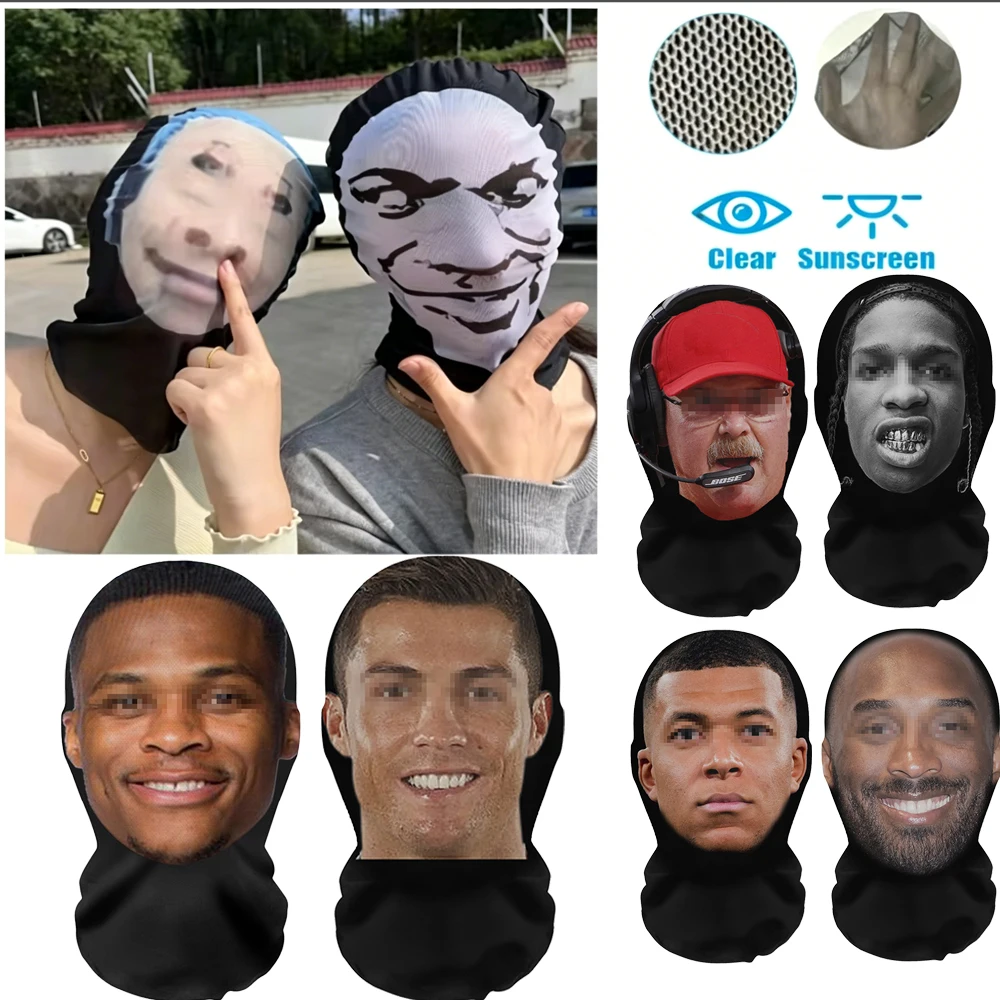 3D Printed Funny CelebrityStyle FullFace Mask Elastic 1 | PricZone 3D Printed Funny Celebrity Style Full Face Mask Elastic 1 | PricZone