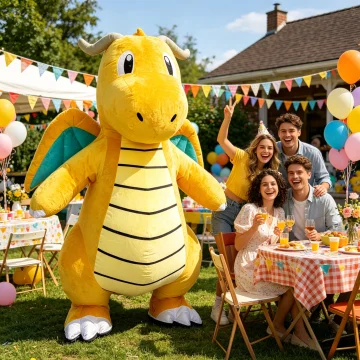 2.2M Little Flying Dragon Inflatable Costume Mascot Parade 2
