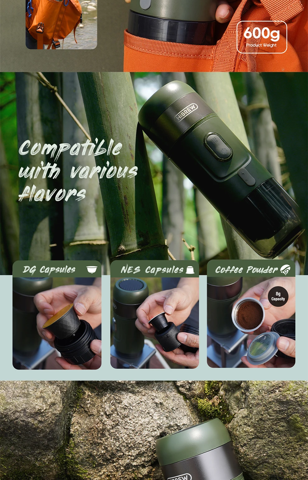 Hibrew Wireless Electric Espresso Coffee Machine for Car 14