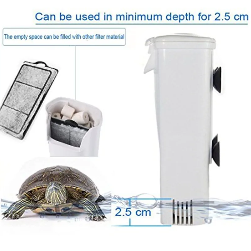 Aquarium Turtle Tank Filter Low Water Level Shallow Small 6 | PricZone Aquarium Turtle Tank Filter Low Water Level Shallow Small 6 | PricZone
