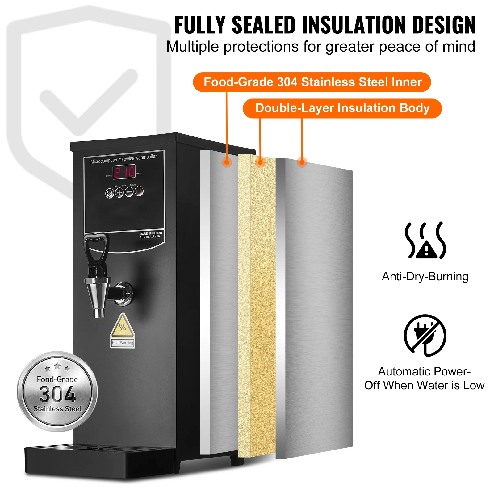 Succebuy Commercial Water Boiler Electric Hot Dispenser 6 | PricZone Succebuy Commercial Water Boiler Electric Hot Dispenser 6 | PricZone
