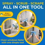 3In1 Spray Glass Wiper Silicone Squeegee Window Cleaning 6 | PricZone 3 In 1 Spray Glass Wiper Silicone Squeegee Window Cleaning 6 | PricZone