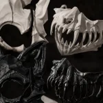 Gothic BoneTextured Wolf Skull Mask Set Props Ornament 4 | PricZone Gothic BoneTextured Wolf Skull Mask Set Props Ornament 4 | PricZone