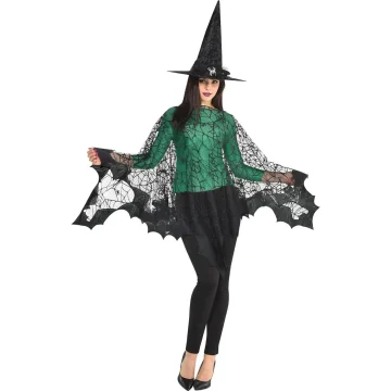 1 Piece Of Halloween Spider Web Bat Cape for Adults 1 | PricZone