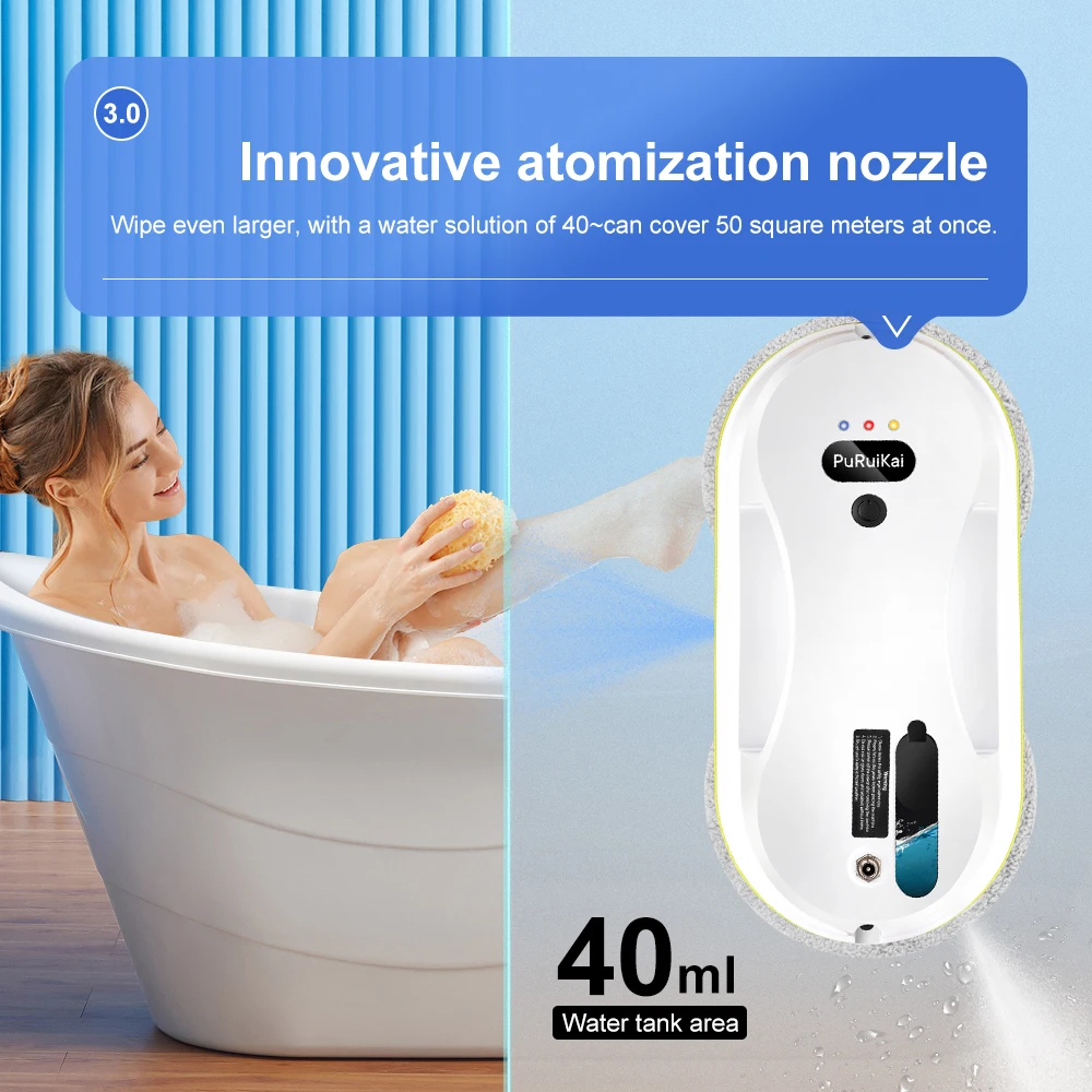 Household Window Automatic Water Spray Cleaning Robot 9