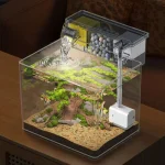 Wall Mounted Fish Tank BuiltIn Circulating Waterfall 4 | PricZone Wall Mounted Fish Tank Built In Circulating Waterfall 4 | PricZone