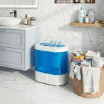 Small Washing Machine 99Lb Compact Washer Twin Tub Laundry 2 | PricZone