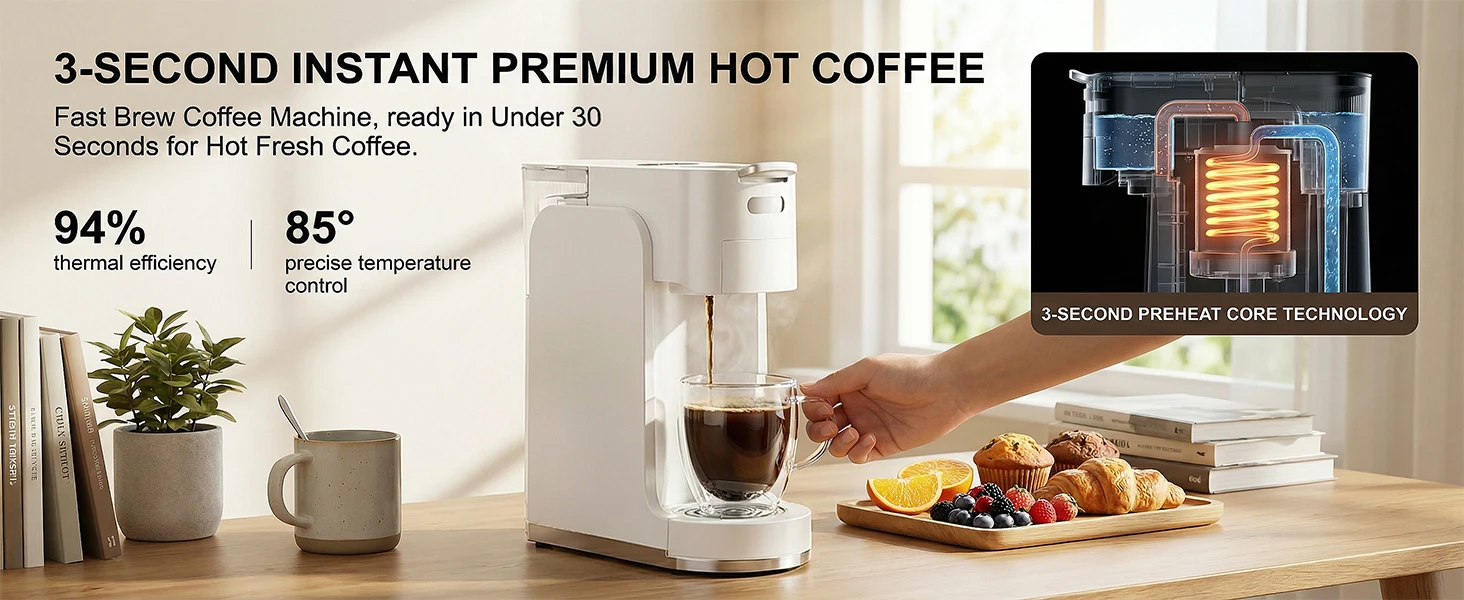 Single-Serve Coffee Maker 4 In 1 Hot and Iced Machine 11