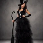 Halloween Cosplay Witch Dress Outfit for Women Sleeveless 6 | PricZone Halloween Cosplay Witch Dress Outfit for Women Sleeveless 6 | PricZone