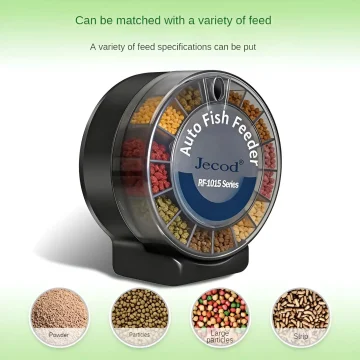 Automatic Fish Feeder|Dual Moisture-Proof Bins|100Ml 2