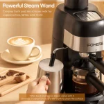 Steam Espresso Machine 35 Bar 4 Cup Compact and Cappuccino 6 | PricZone