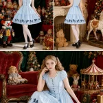 Women Alice Cosplay Lolita Dress Puff Short Sleeve Round 5 | PricZone Women Alice Cosplay Lolita Dress Puff Short Sleeve Round 5 | PricZone