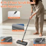 Floor Scrub Brush with Long Handle 3 In 1 Scrape 3 | PricZone