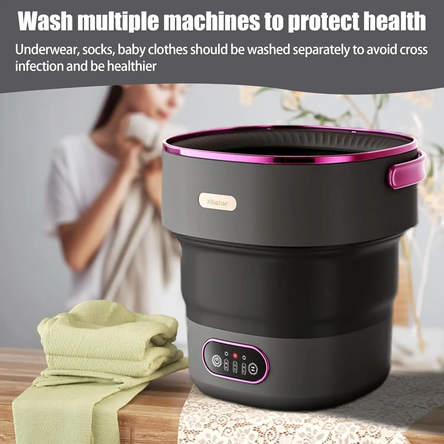 13L Washer with 3 Cleaning Modes Foldable Washing Machine 3 | PricZone 13L Washer with 3 Cleaning Modes Foldable Washing Machine 3 | PricZone
