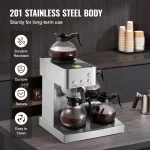 Succebuy Commercial Drip Coffee Maker with Glass Carafes 5 | PricZone Succebuy Commercial Drip Coffee Maker with Glass Carafes 5 | PricZone