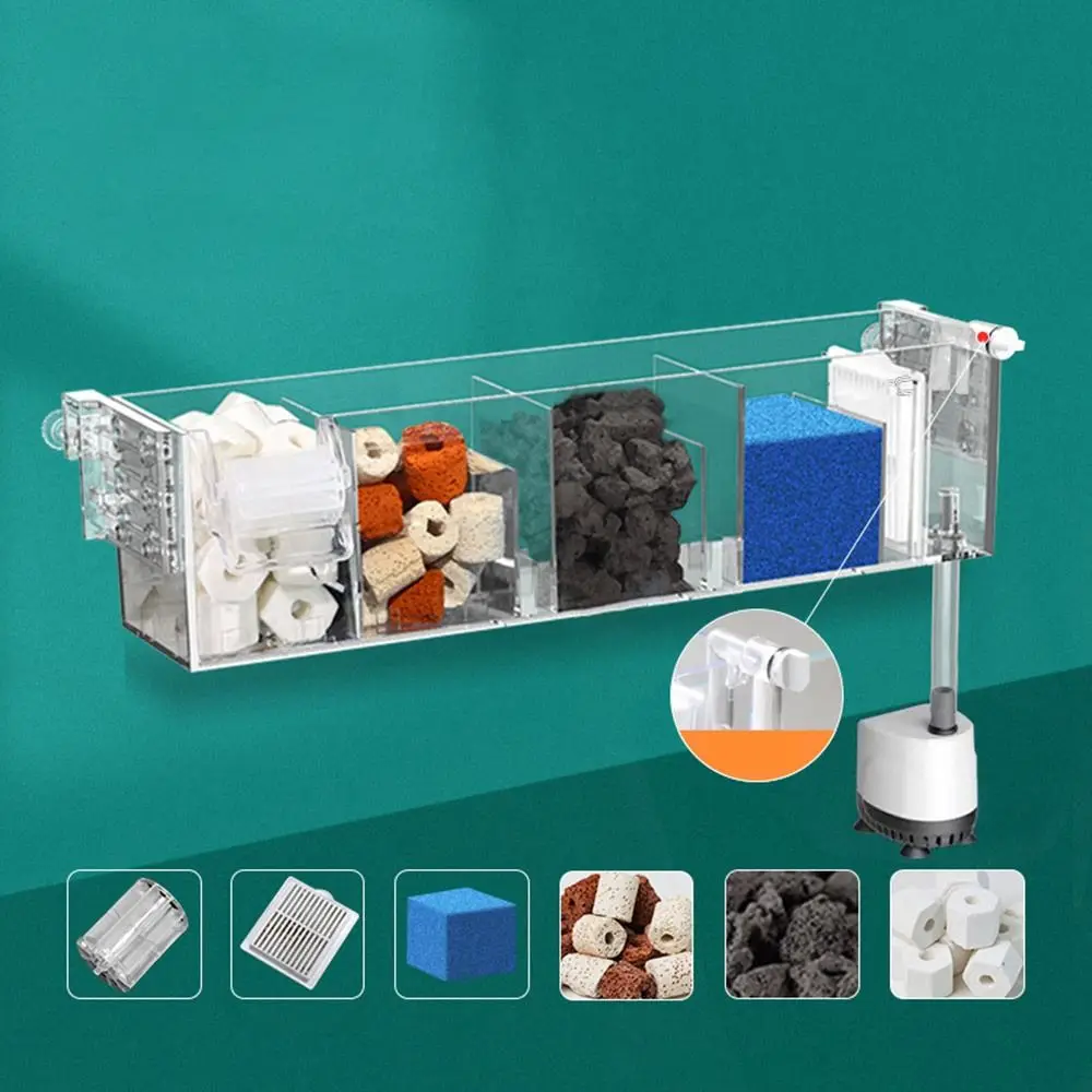Wall Mounted Fish Tank Silent Circulating Waterfall Filter 5 | PricZone Wall Mounted Fish Tank Silent Circulating Waterfall Filter 5 | PricZone
