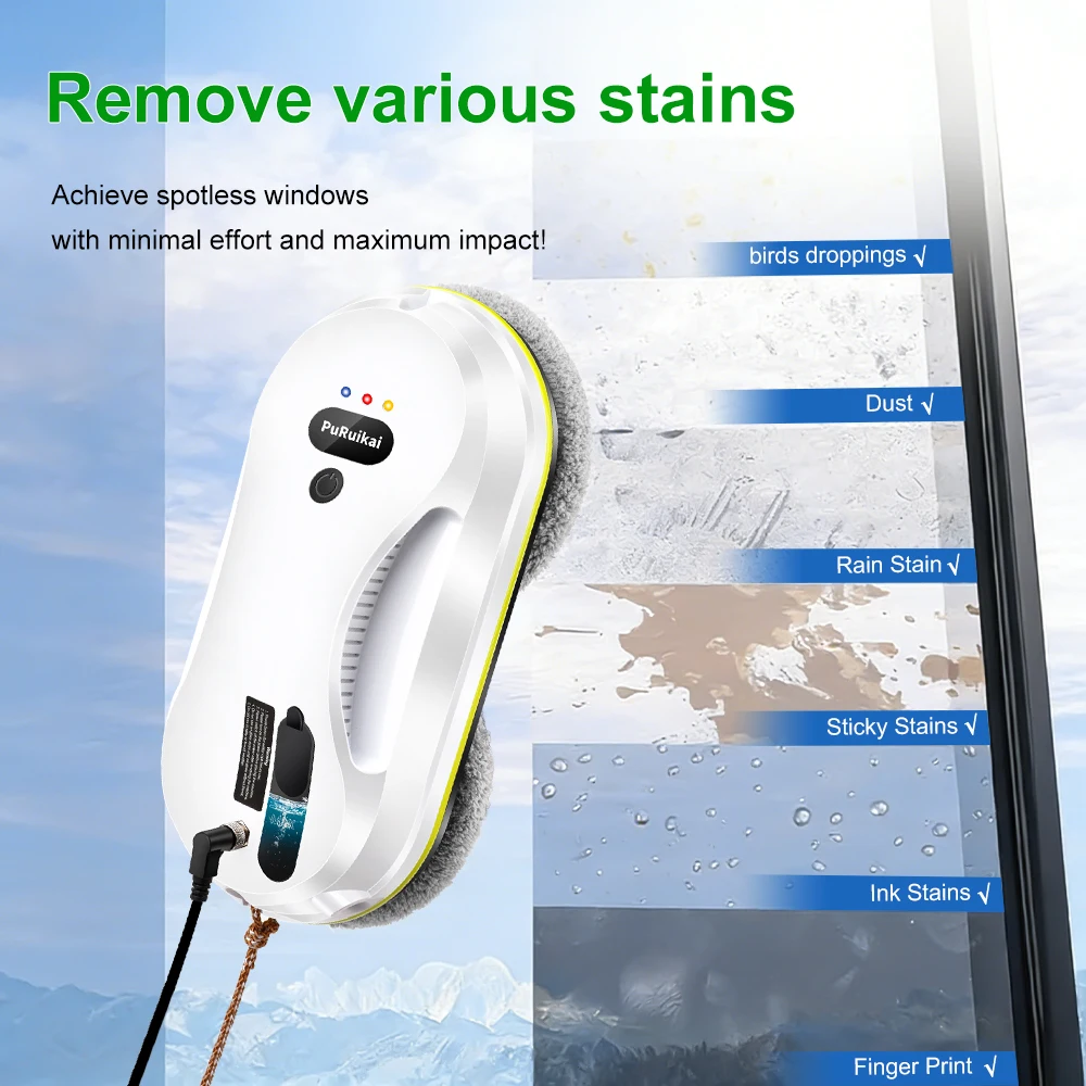 Puruikai Household Window Automatic Water Spray Cleaning 5 | PricZone Puruikai Household Window Automatic Water Spray Cleaning 5 | PricZone