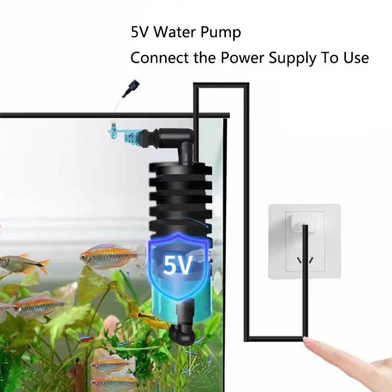 USB Aquarium Filter with Water Pump Electric for Fish Tank 6 | PricZone USB Aquarium Filter with Water Pump Electric for Fish Tank 6 | PricZone