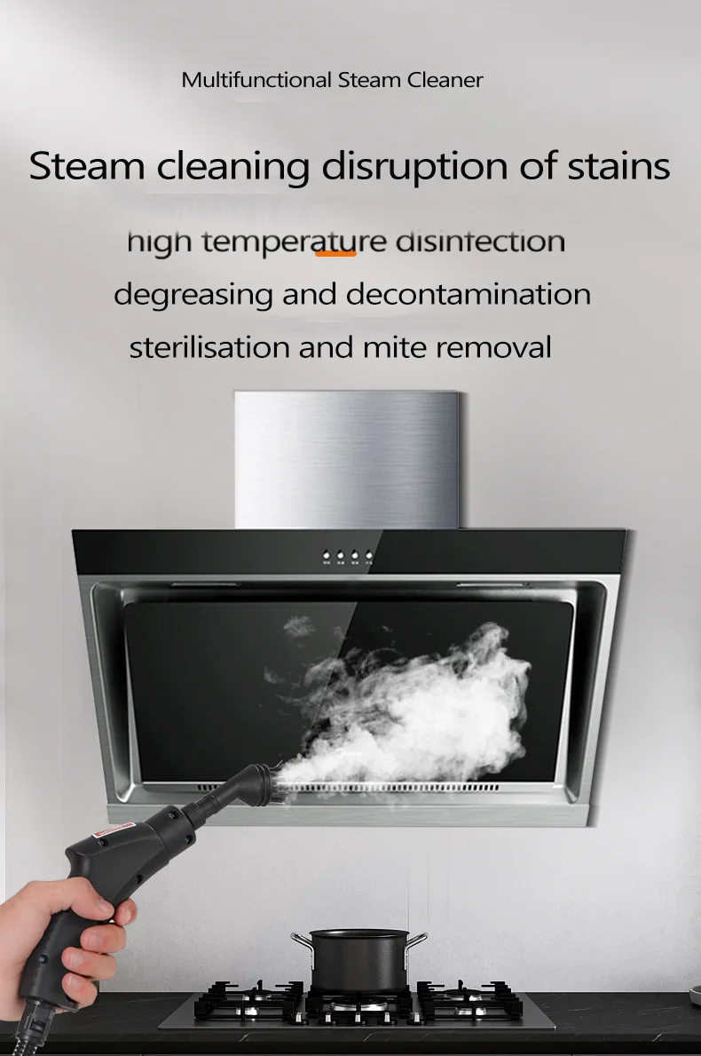 Multi-Purpose Steam Cleaner for Kitchen Oil Stains Glass 11