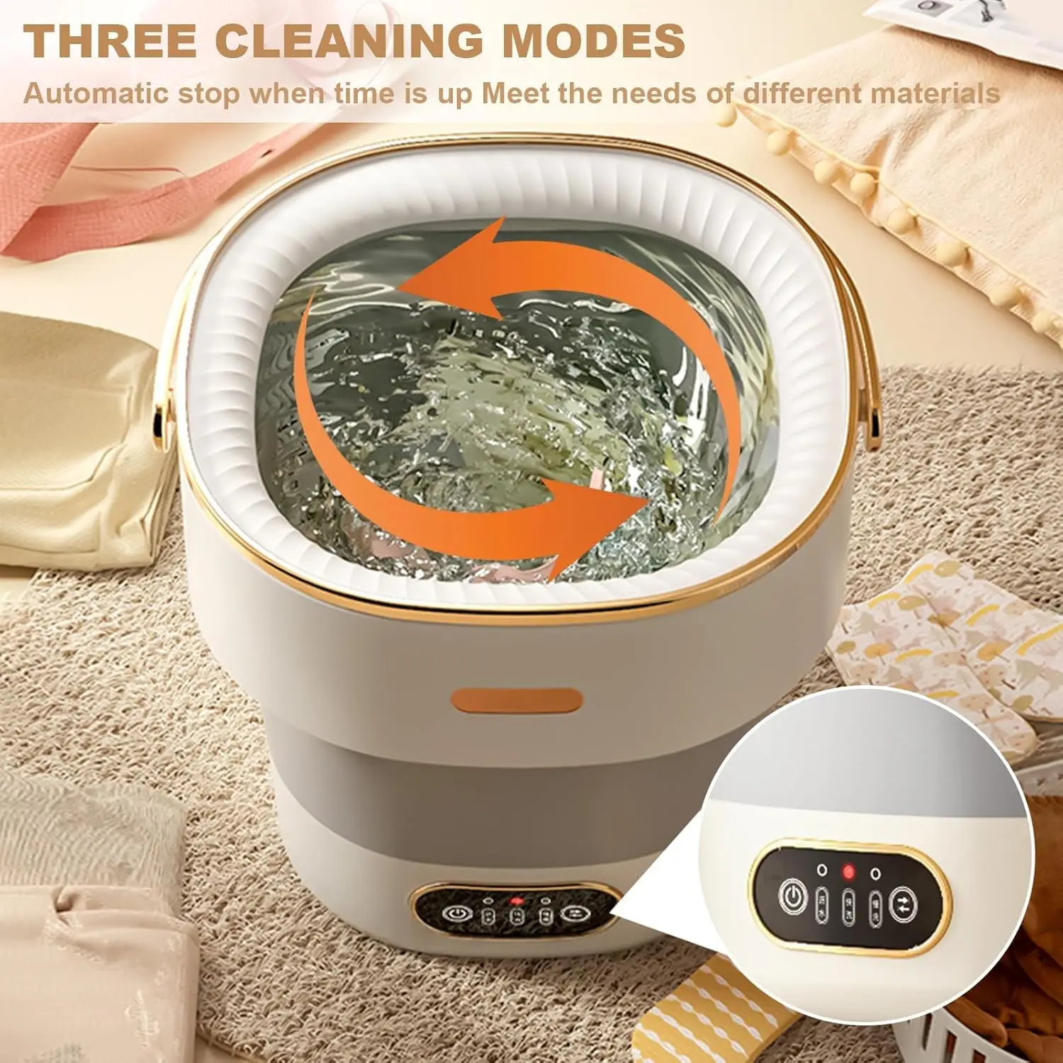 13L Washing Machine for Underwear Socks Foldable Washer 11
