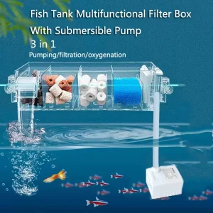 Waterfall Fish Tank Filter Box Wall Mounted Built-In Silent product image