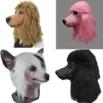 Poodle Mask Dog Deluxe Halloween Costume Party Latex Animal 5 | PricZone