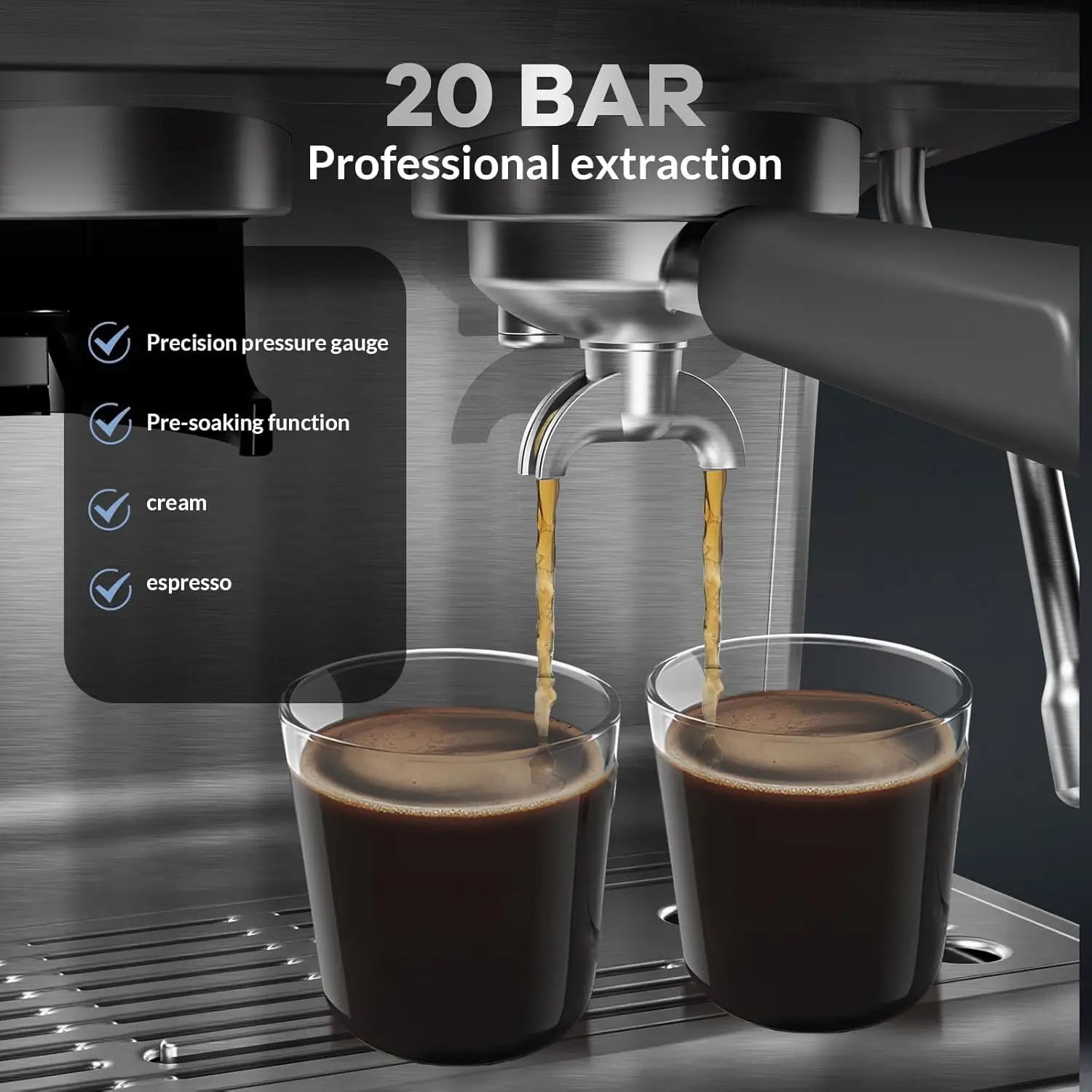 Espresso Coffee Machine BuiltIn Grinder 15 Precise Grind 5 | PricZone Espresso Coffee Machine Built In Grinder 15 Precise Grind 5 | PricZone