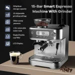 Garvee 120V 60Hz 1350W Espresso Coffee Machine Temperature 1 | PricZone