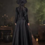 Family Matching Witch Costume for Women Girls Classic Long 2 | PricZone Family Matching Witch Costume for Women Girls Classic Long 2 | PricZone