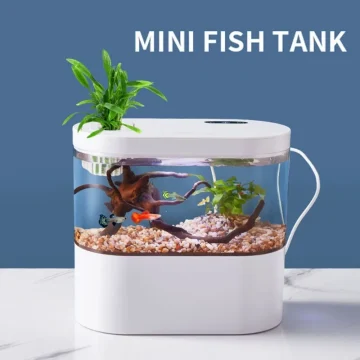 Fish Tank with Oxygen Pump Filtration Acrylic Material LED 1 | PricZone