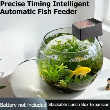 5-Gear Auto Fish Feeder for Round Tank Small Timing Food 2