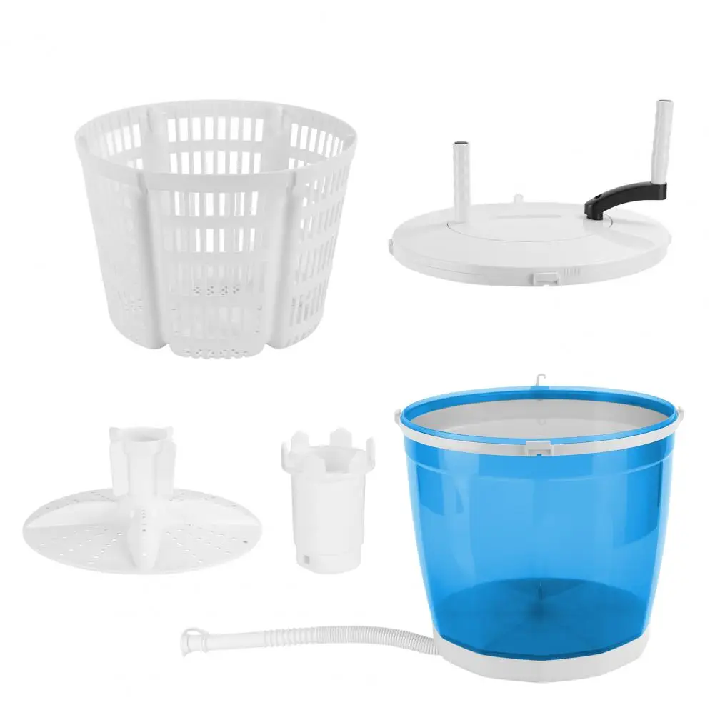 Hand-Crank Washer Spin Dryer 2-In-1 Manual Laundry Basket 18