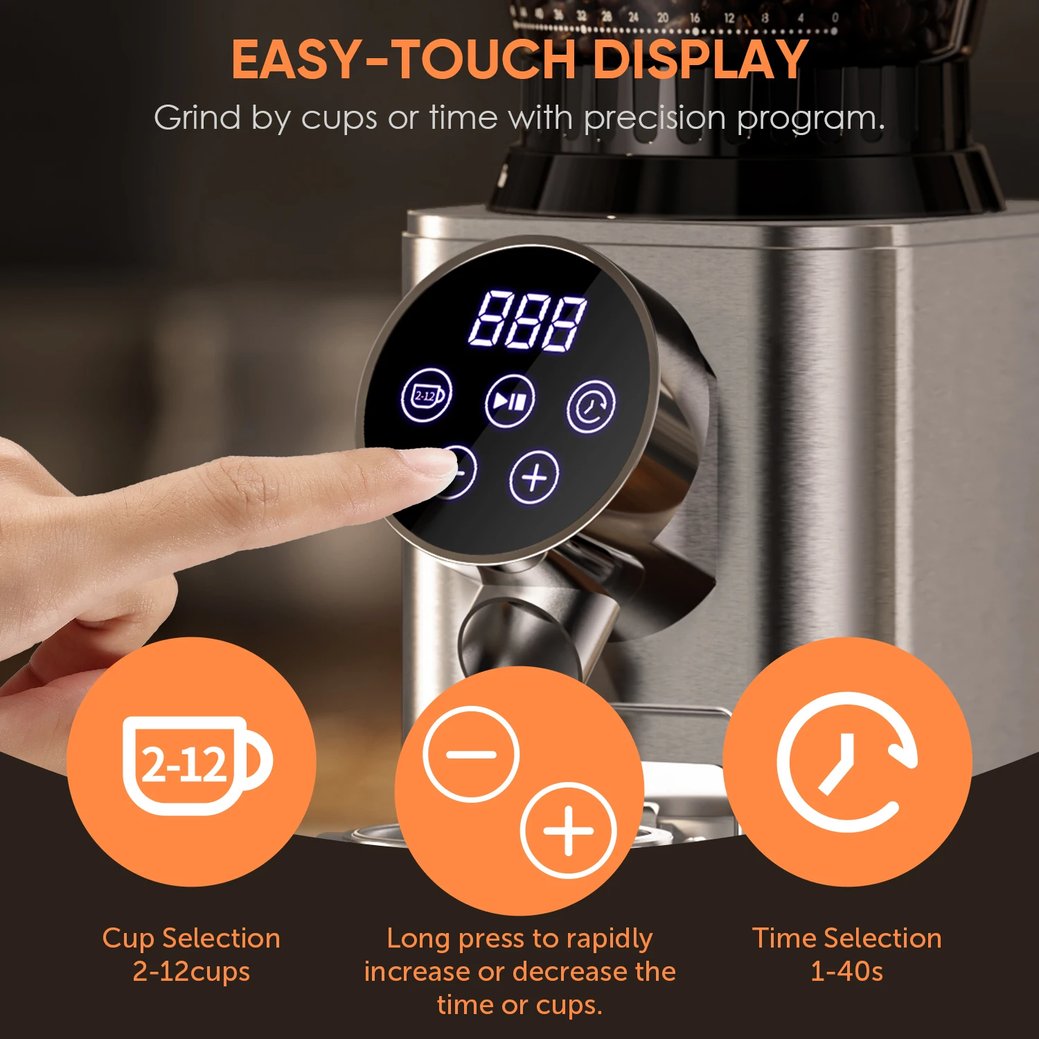 Biolomix Electric Conical Burr Coffee Grinder Adjustable 48 5 | PricZone Biolomix Electric Conical Burr Coffee Grinder Adjustable 48 5 | PricZone