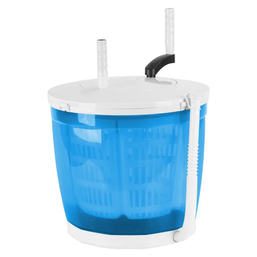 2-In-1 Manual Laundry Basket Hand-Crank Washer Spin Dryer 7