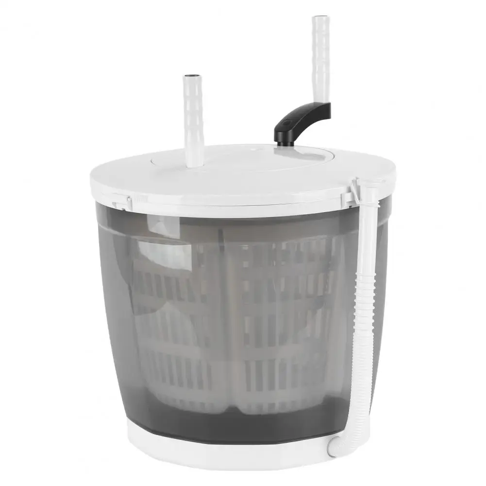 2-In-1 Manual Laundry Basket Hand-Crank Washer Spin Dryer 8